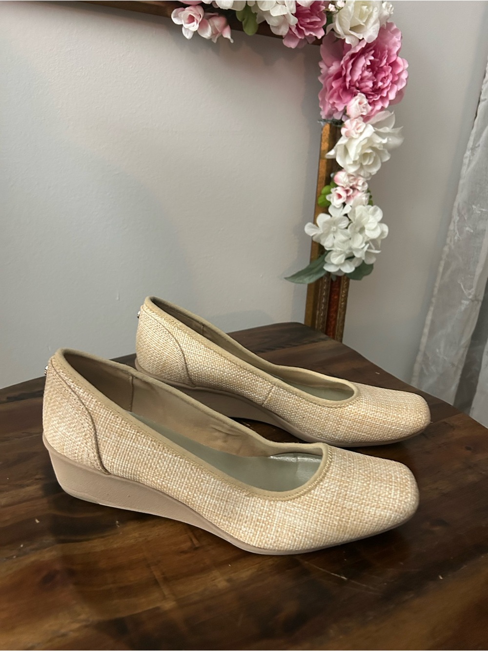 Anne Klein iflex Low Wedge Heels